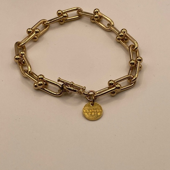 Larissa Loden Gold Tone Bracelet 7.5” - Picture 2 of 4